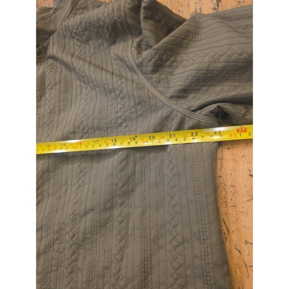 ALFRED DUNNER Quilted Olive Green Open‎ Front Jacket Women's 12 Fall Grandmacore - Picture 7 of 7